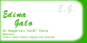 edina galo business card